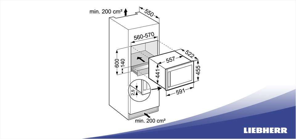 Встраиваемый винный шкаф Liebherr WKEes 553
