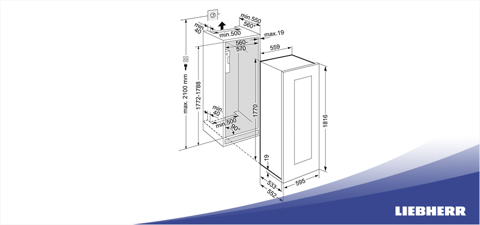 Встраиваемый винный шкаф Liebherr EWTgw 3583