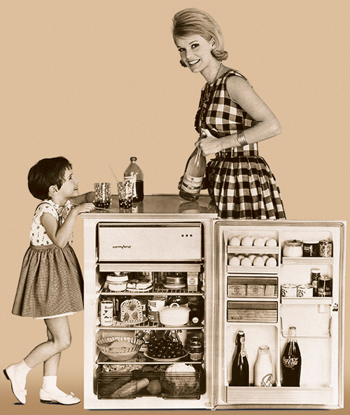 Реклама холодильника Liebherr в 1955 году