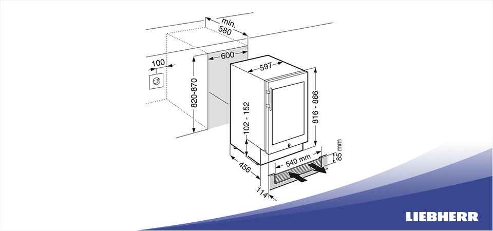 Встраиваемый винный шкаф Liebherr UWKes 1752