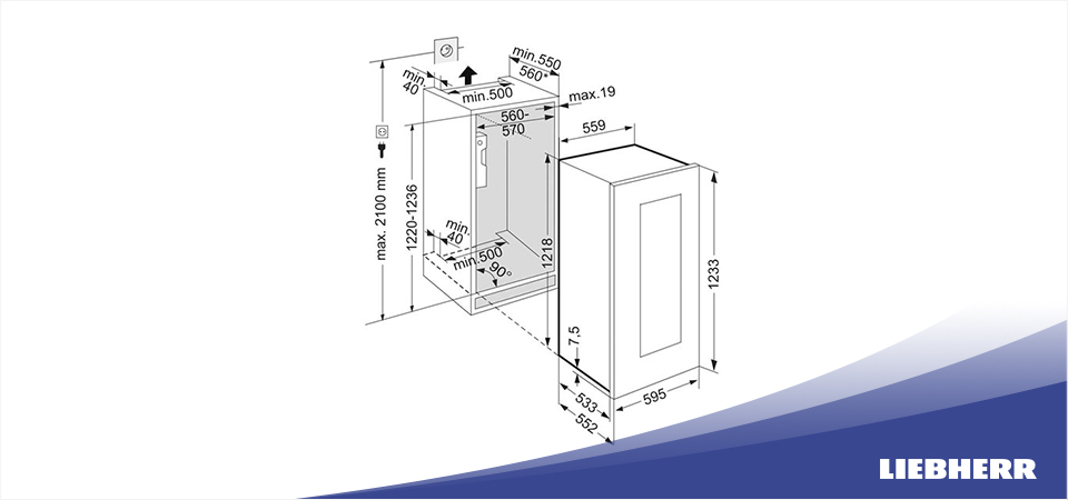Встраиваемый винный шкаф Liebherr EWTgb 2383
