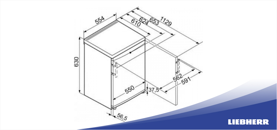Схема встраивания холодильник Liebherr TX 1021