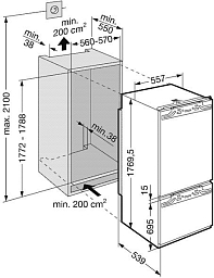 Встраиваемый холодильник Liebherr ICBN 3066